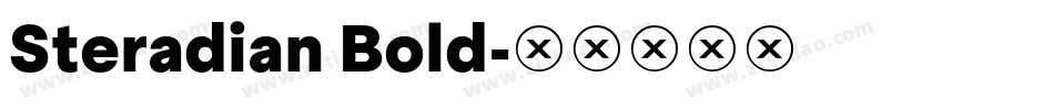 Steradian Bold字体转换